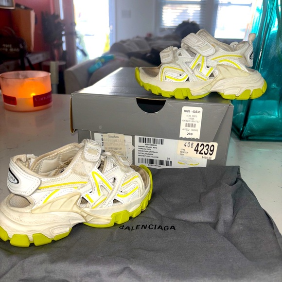Kids Balenciaga Slip on slides size 9